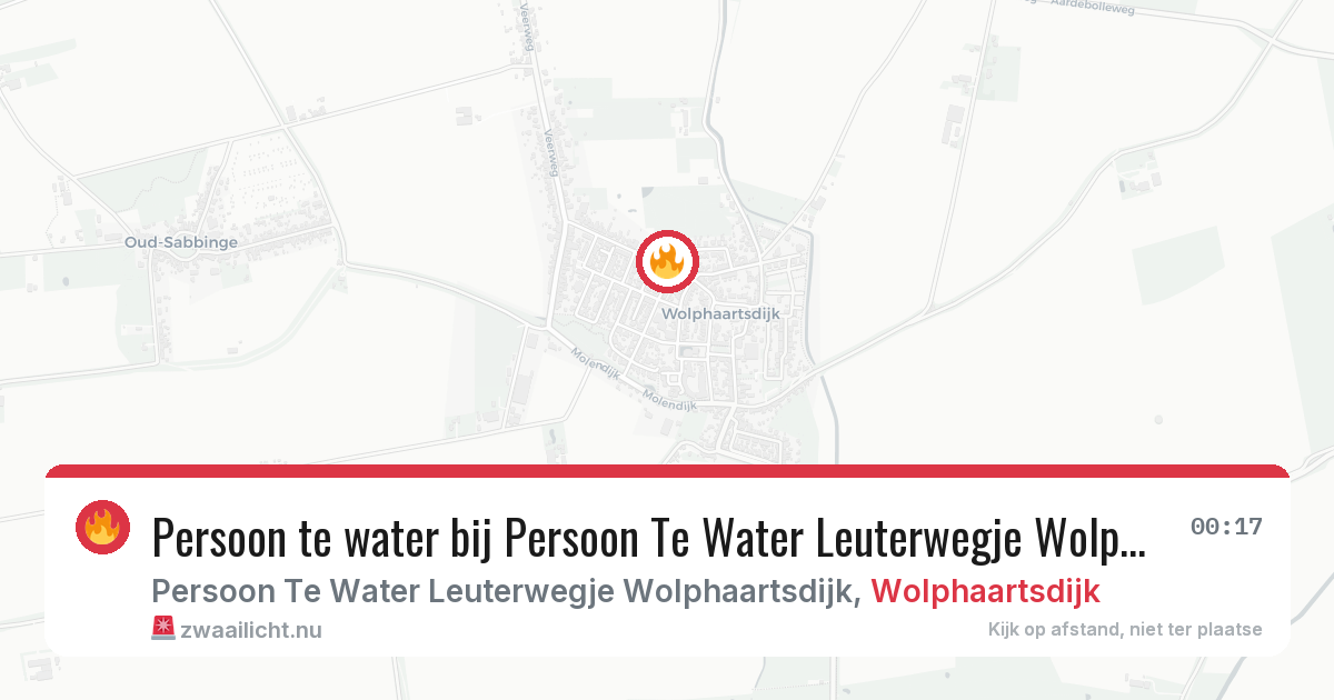 Persoon te water bij Persoon Te Water Leuterwegje Wolphaartsdijk in Wolphaartsdijk — 1 mei 2026