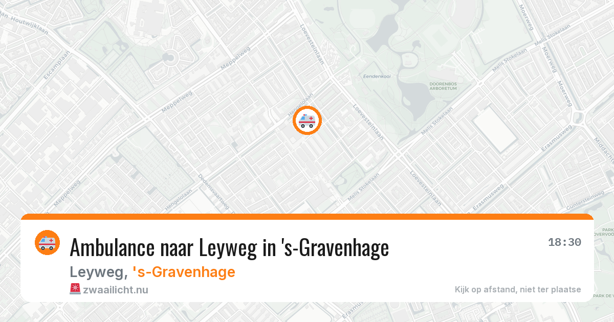 Ambulance naar Leyweg in 's-Gravenhage — 1 jun 2026