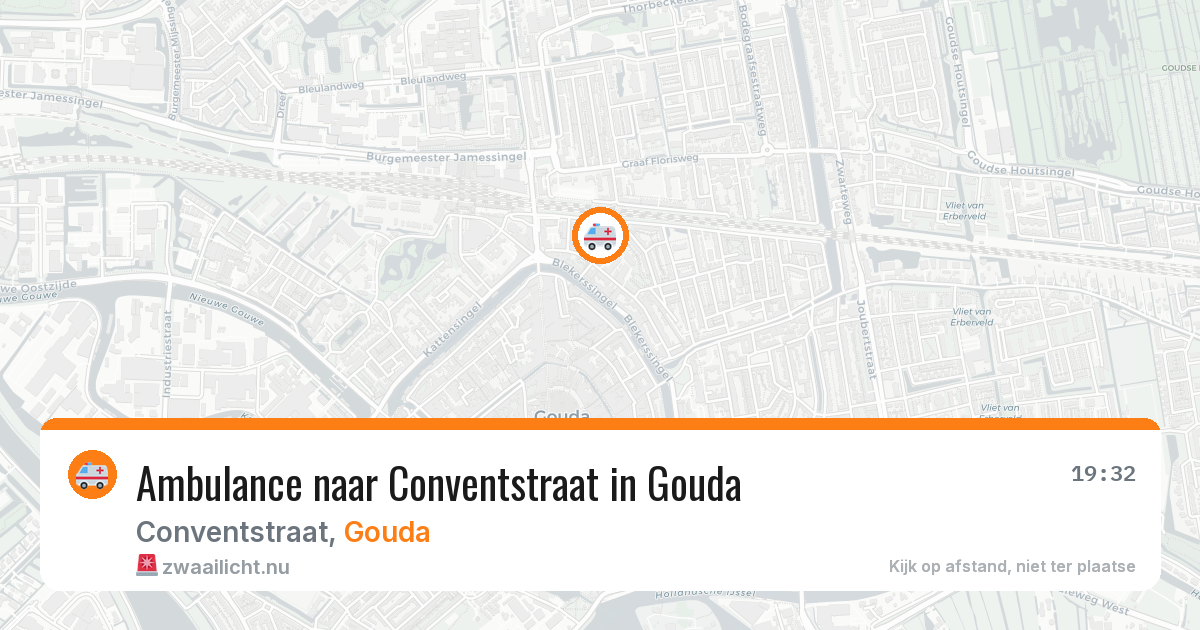 Ambulance naar Conventstraat in Gouda — 16 feb 2026
