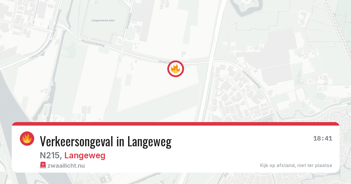 Verkeersongeval in Langeweg — 17 jul 2026