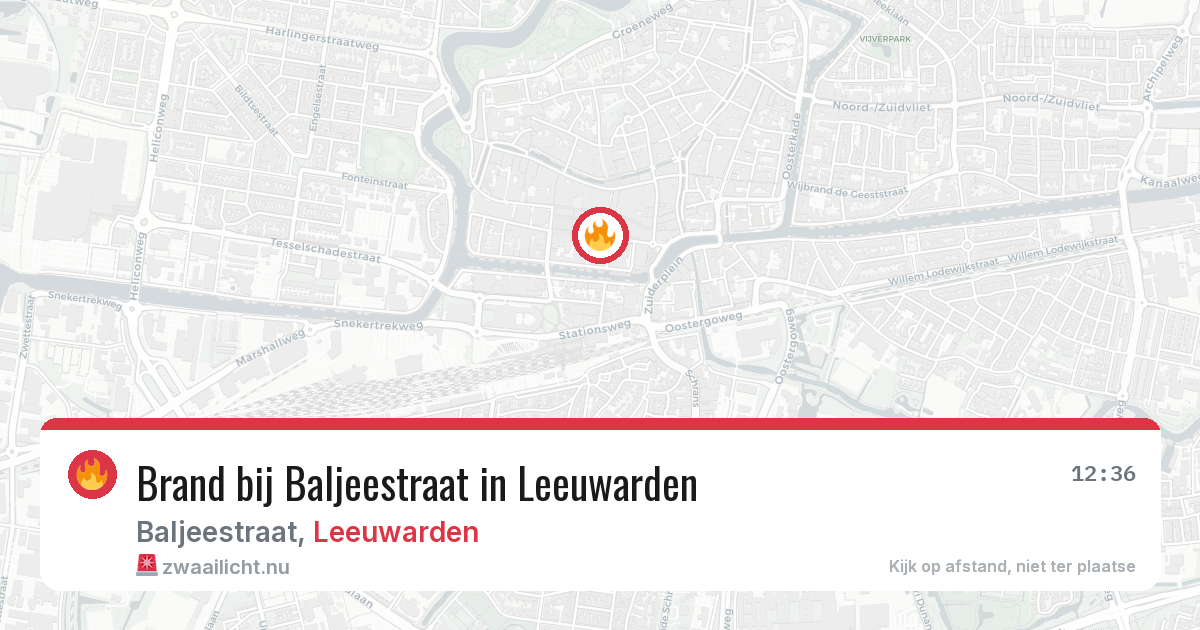 Brand bij Baljeestraat in Leeuwarden — 4 mei 2026
