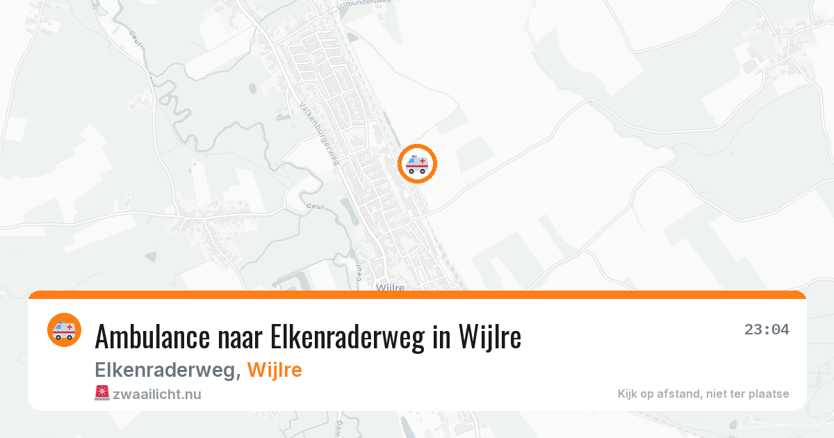 Ambulance naar Elkenraderweg in Wijlre — 5 jun 2026