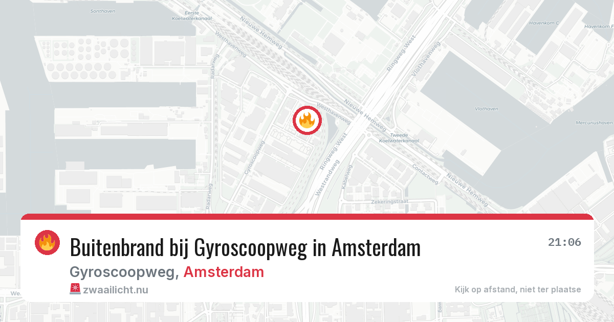 Buitenbrand bij Gyroscoopweg in Amsterdam — 22 jul 2026