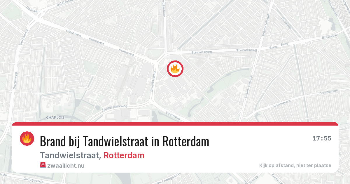 Brand bij Tandwielstraat in Rotterdam — 10 jul 2026
