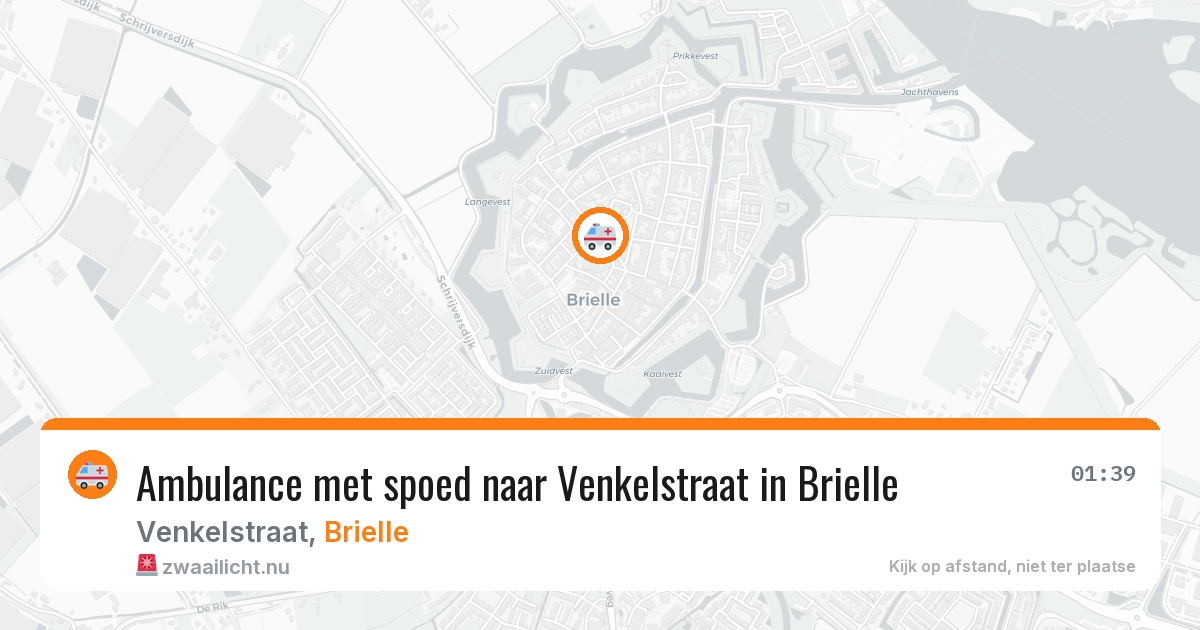 Ambulance met spoed naar Venkelstraat in Brielle — 24 jul 2026