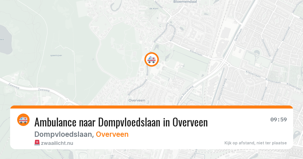 Ambulance naar Dompvloedslaan in Overveen — 14 jul 2026