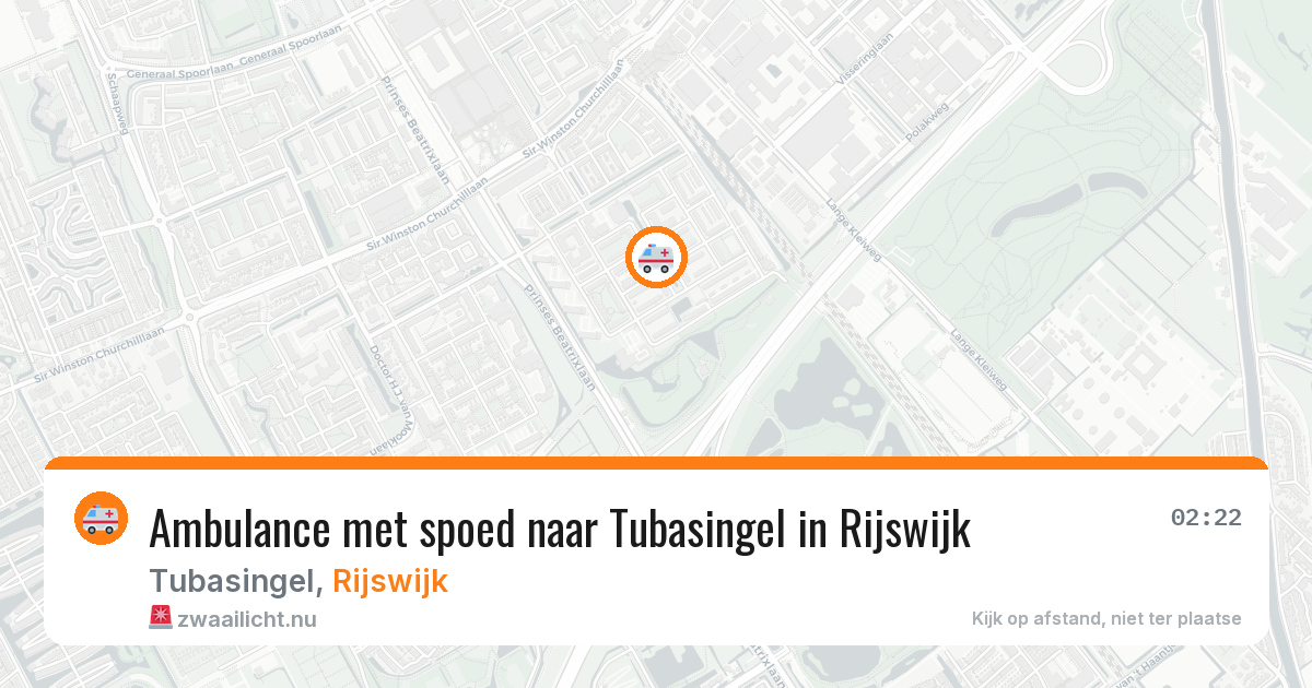 Ambulance met spoed naar Tubasingel in Rijswijk — 11 apr 2026