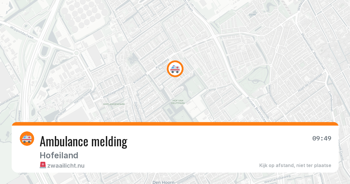 Ambulance melding — 6 mei 2026