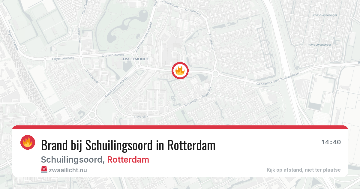 Brand bij Schuilingsoord in Rotterdam — 22 mei 2026