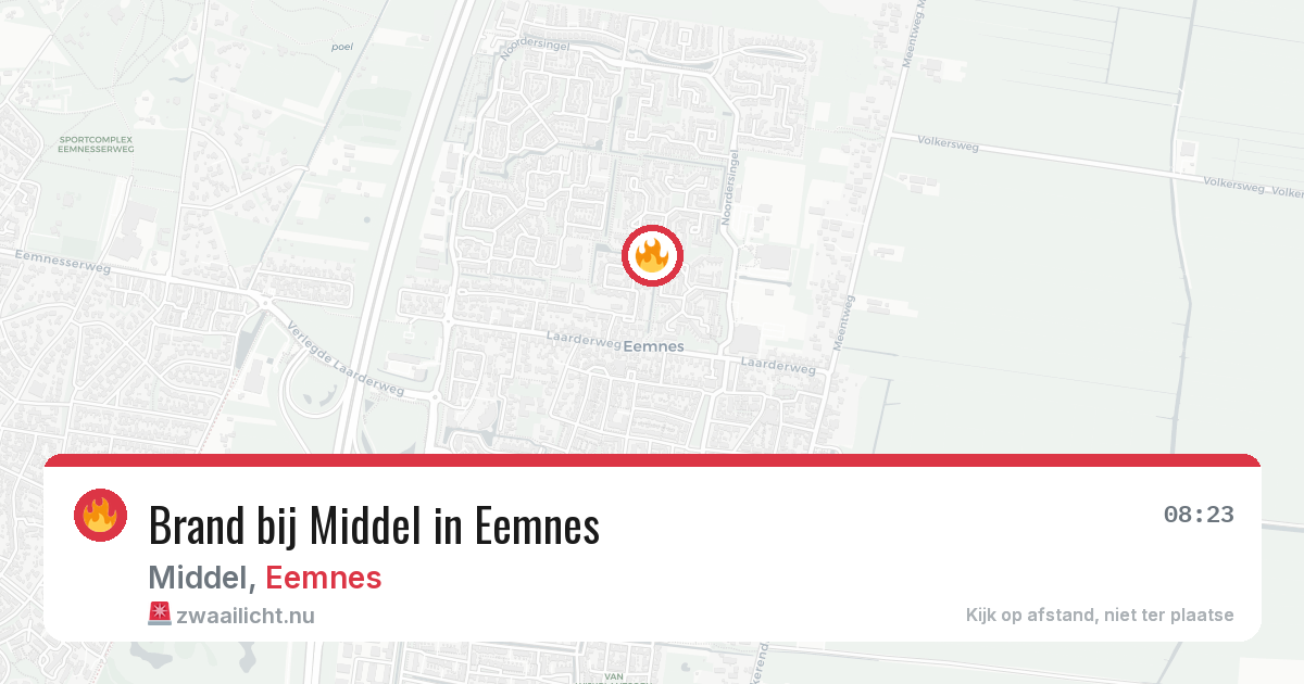 Brand bij Middel in Eemnes — 1 jun 2026