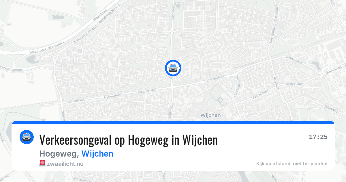 Verkeersongeval op Hogeweg in Wijchen — 15 jul 2026