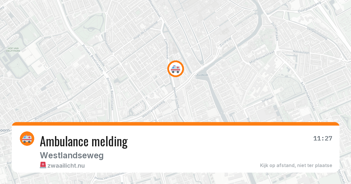 Ambulance melding — 6 mei 2026