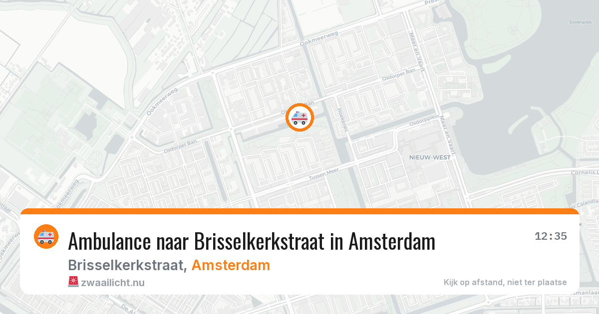 Ambulance naar Brisselkerkstraat in Amsterdam — 25 jul 2026