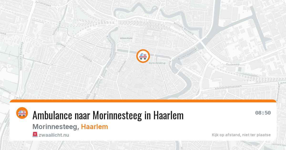 Ambulance naar Morinnesteeg in Haarlem — 18 jul 2026