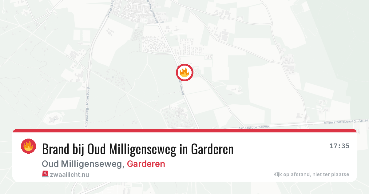 Brand bij Oud Milligenseweg in Garderen — 31 mei 2026
