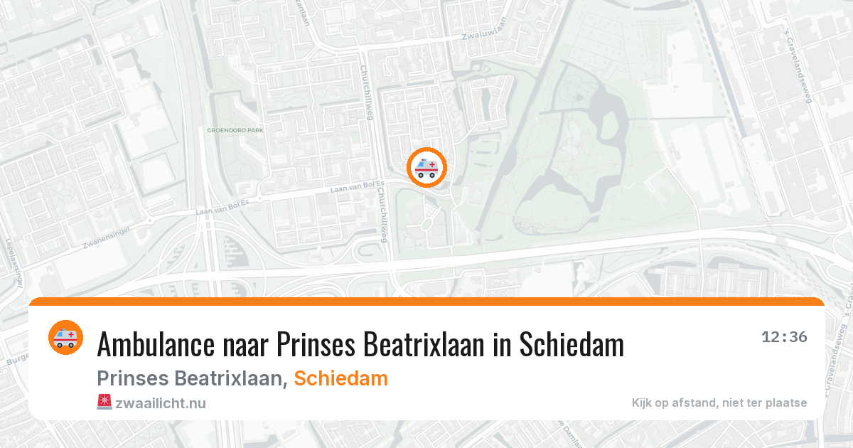 Ambulance naar Prinses Beatrixlaan in Schiedam — 1 jun 2026