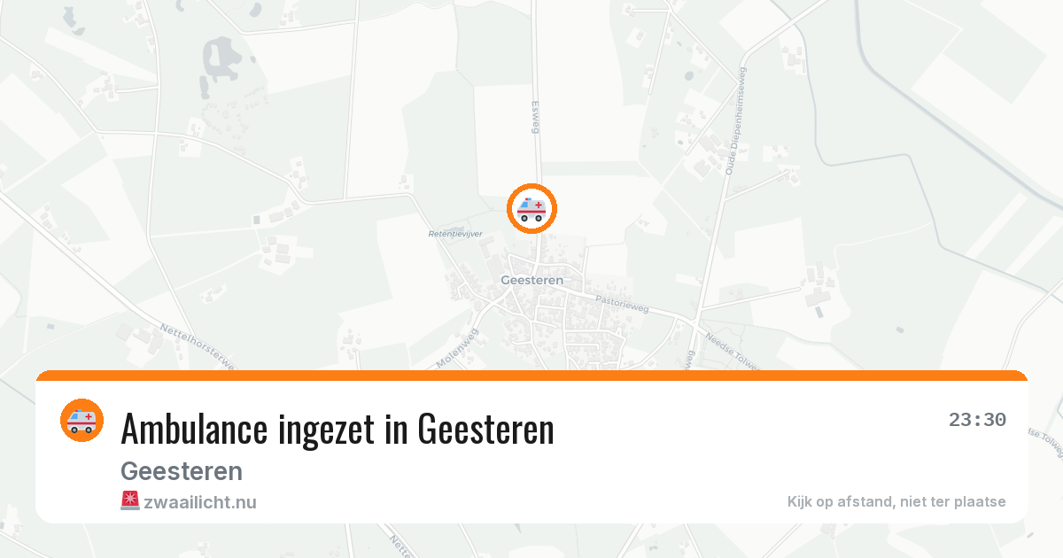 Ambulance ingezet in Geesteren — 8 mei 2026