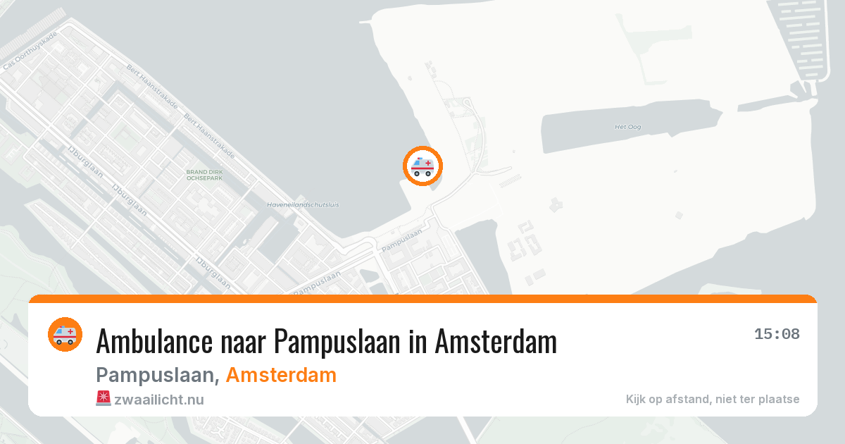 Ambulance naar Pampuslaan in Amsterdam — 22 jul 2026