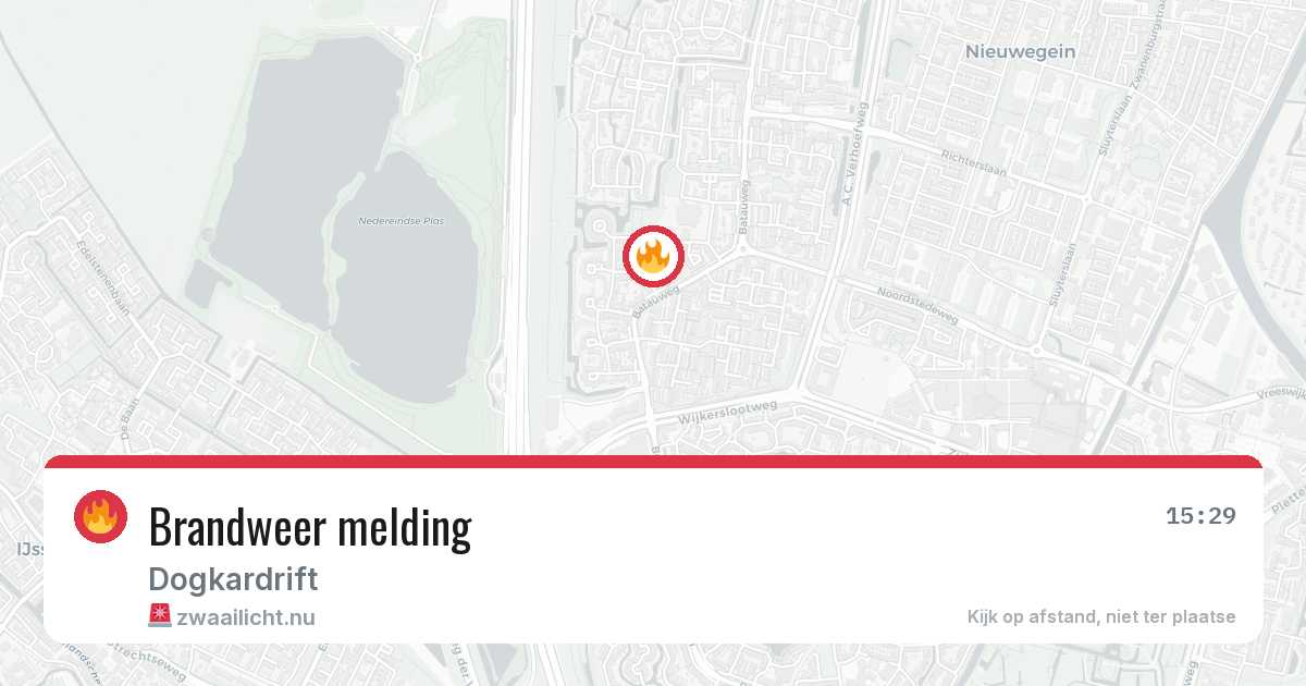 Brandweer melding — 6 mei 2026