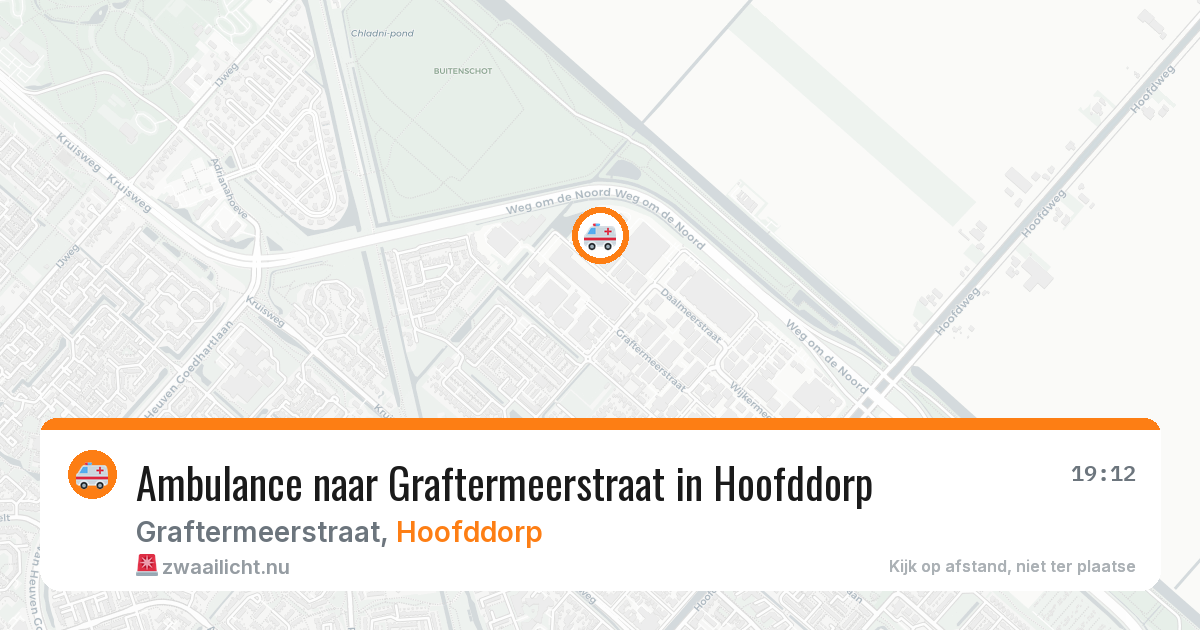 Ambulance naar Graftermeerstraat in Hoofddorp — 16 jul 2026