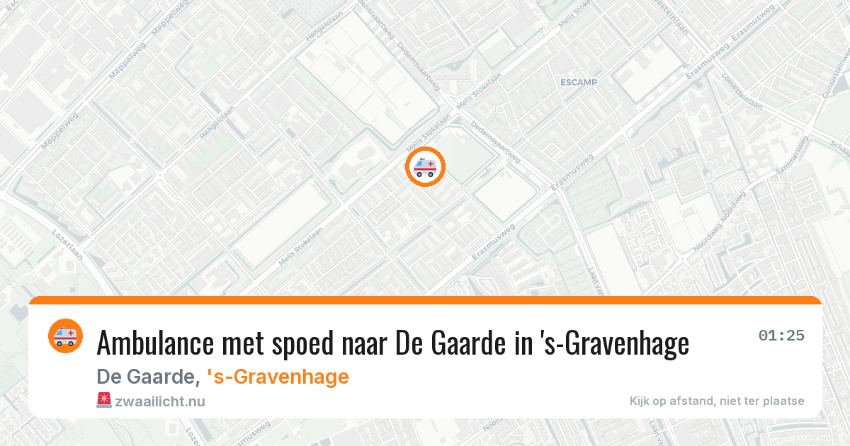 Ambulance met spoed naar De Gaarde in 's-Gravenhage — 22 mei 2026