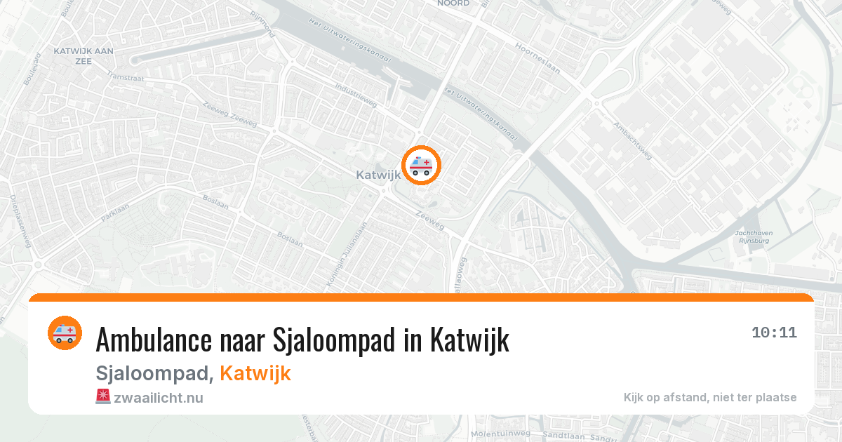 Ambulance naar Sjaloompad in Katwijk — 20 mrt 2026