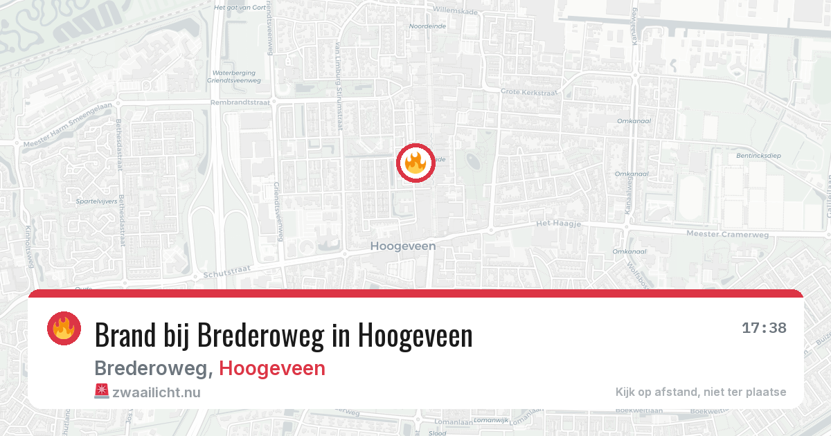 Brand bij Brederoweg in Hoogeveen — 9 jul 2026
