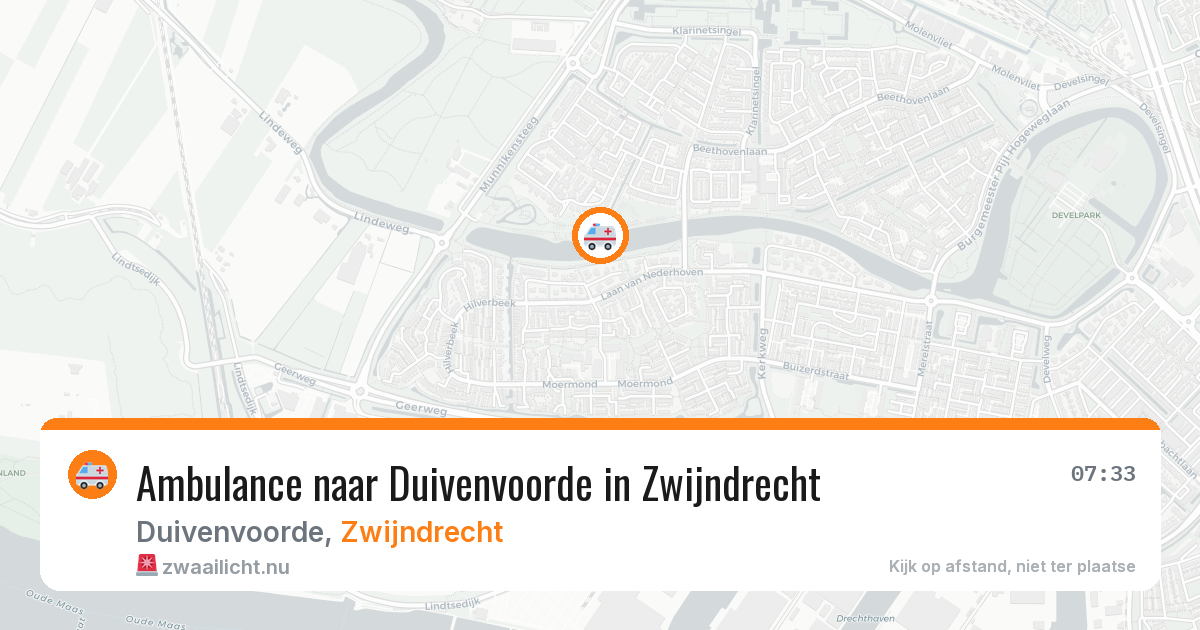 Ambulance naar Duivenvoorde in Zwijndrecht — 28 mrt 2026