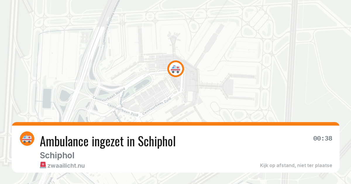 Ambulance ingezet in Schiphol — 26 mei 2026