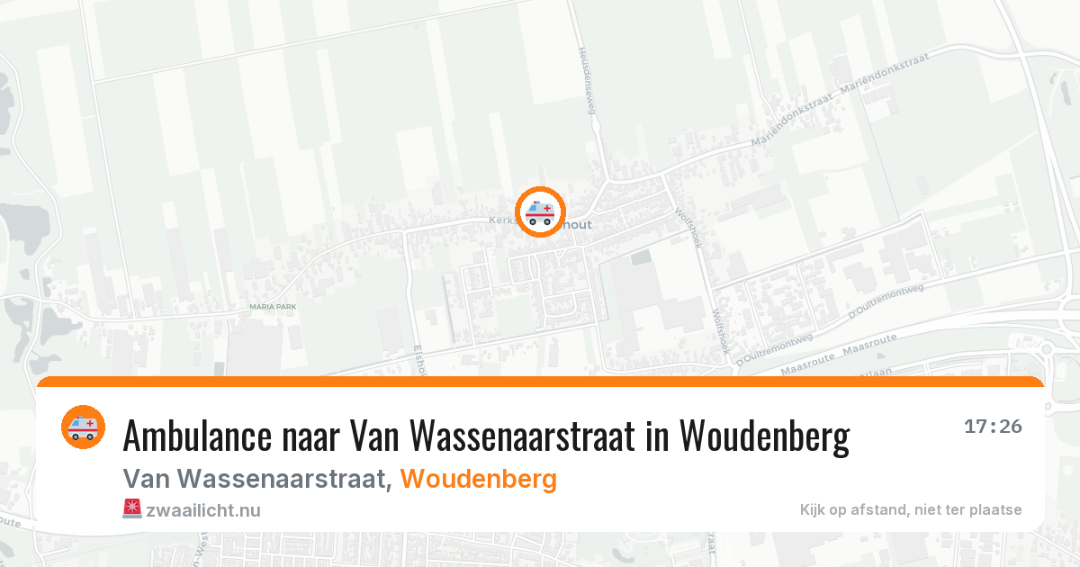 Ambulance naar Van Wassenaarstraat in Woudenberg — 13 jul 2026
