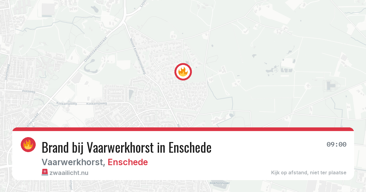 Brand bij Vaarwerkhorst in Enschede — 5 apr 2026