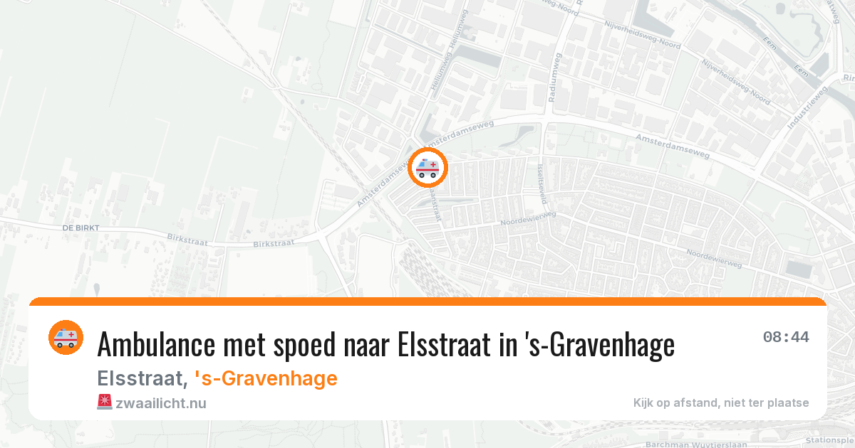 Ambulance met spoed naar Elsstraat in 's-Gravenhage — 17 jan 2026