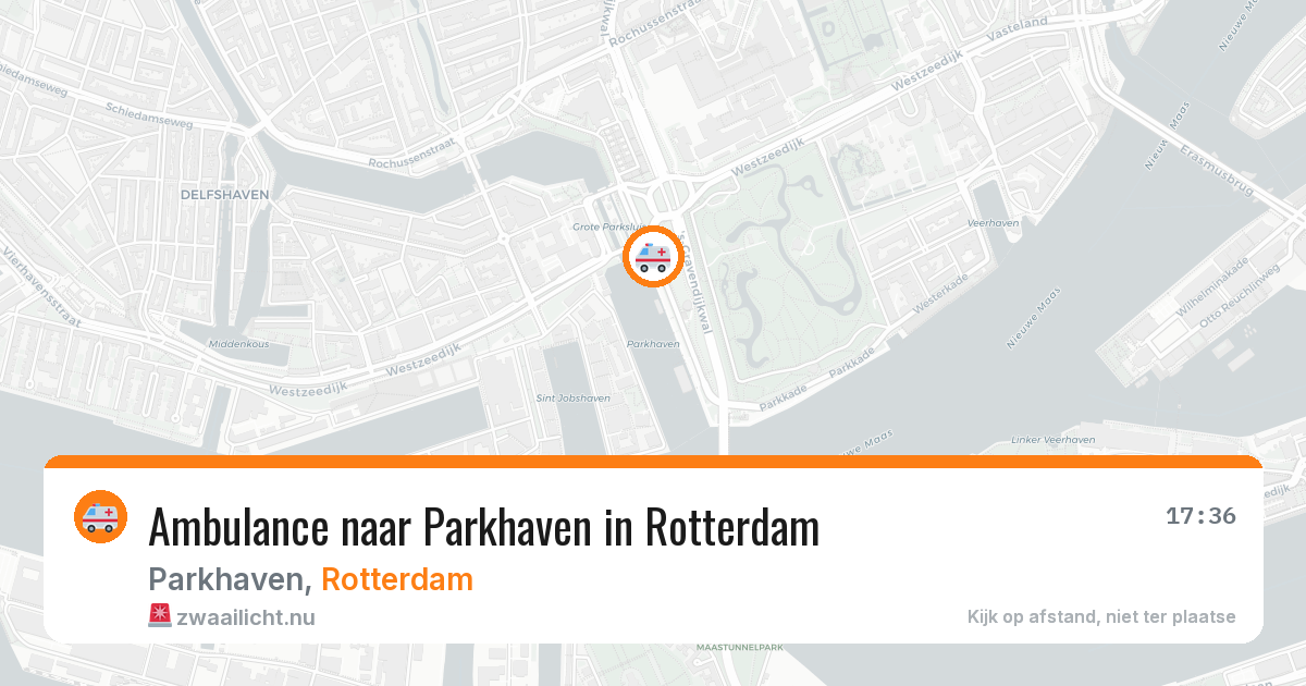 Ambulance naar Parkhaven in Rotterdam — 2 jun 2026