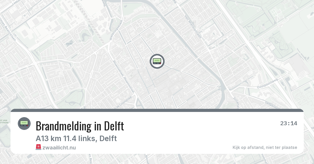 Brandmelding in Delft — 31 jan 2026