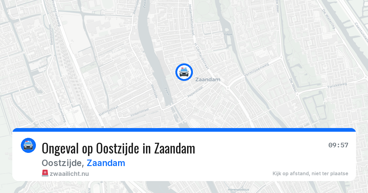 Ongeval op Oostzijde in Zaandam — 28 apr 2026
