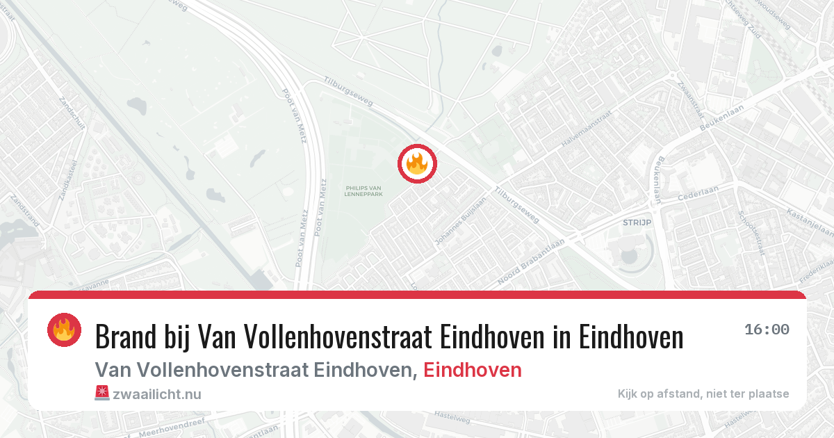 Brand bij Van Vollenhovenstraat Eindhoven in Eindhoven — 8 mei 2026