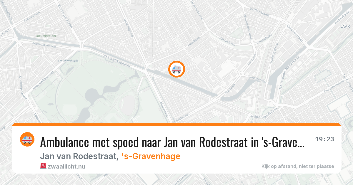 Ambulance met spoed naar Jan van Rodestraat in 's-Gravenhage — 1 jun 2026