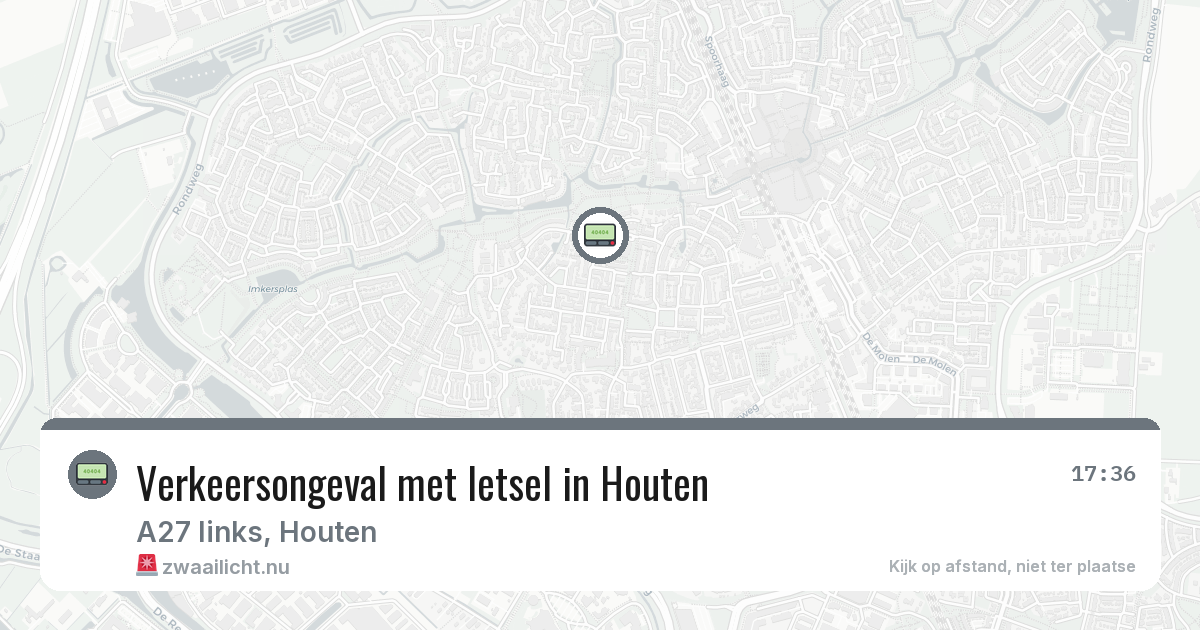 Verkeersongeval met letsel in Houten — 12 mrt 2026