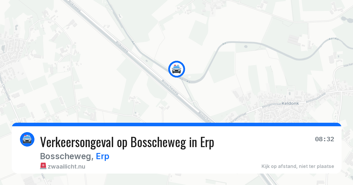 Verkeersongeval op Bosscheweg in Erp — 21 jul 2026