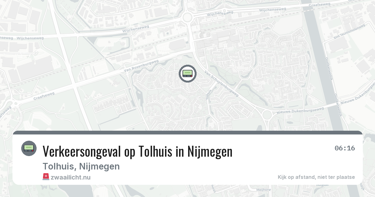 Verkeersongeval op Tolhuis in Nijmegen — 14 apr 2026