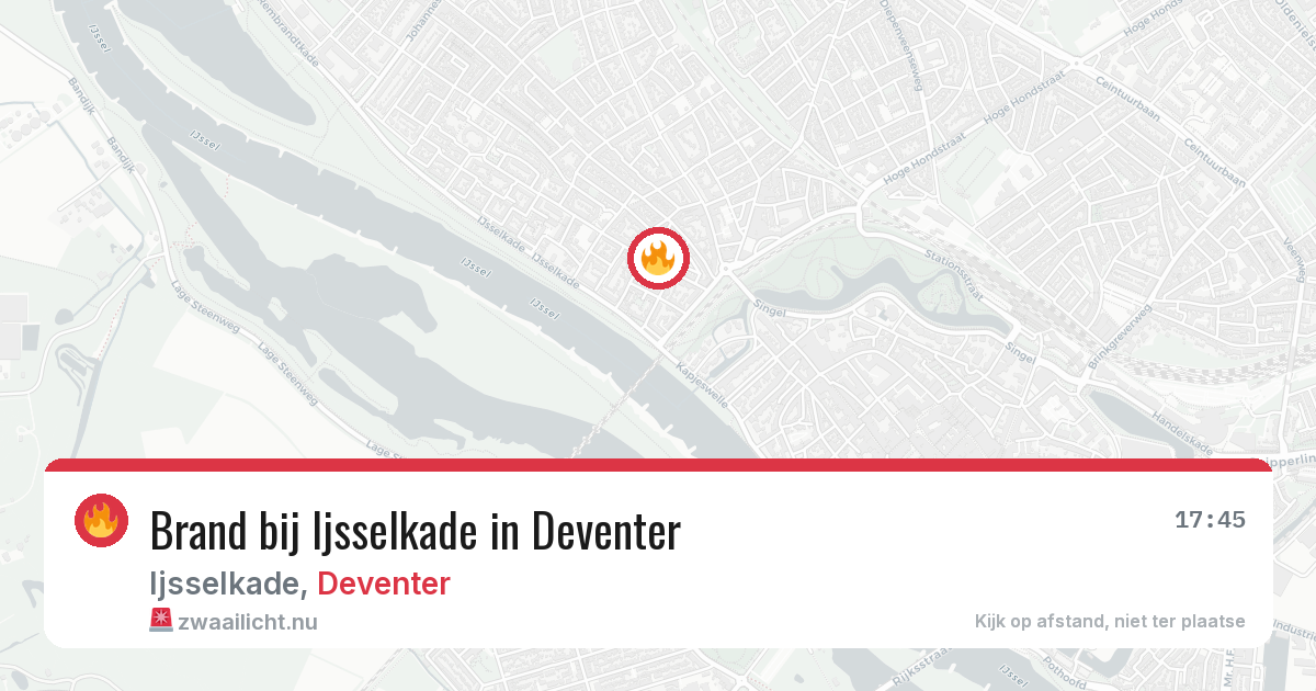 Brand bij Ijsselkade in Deventer — 6 jun 2026
