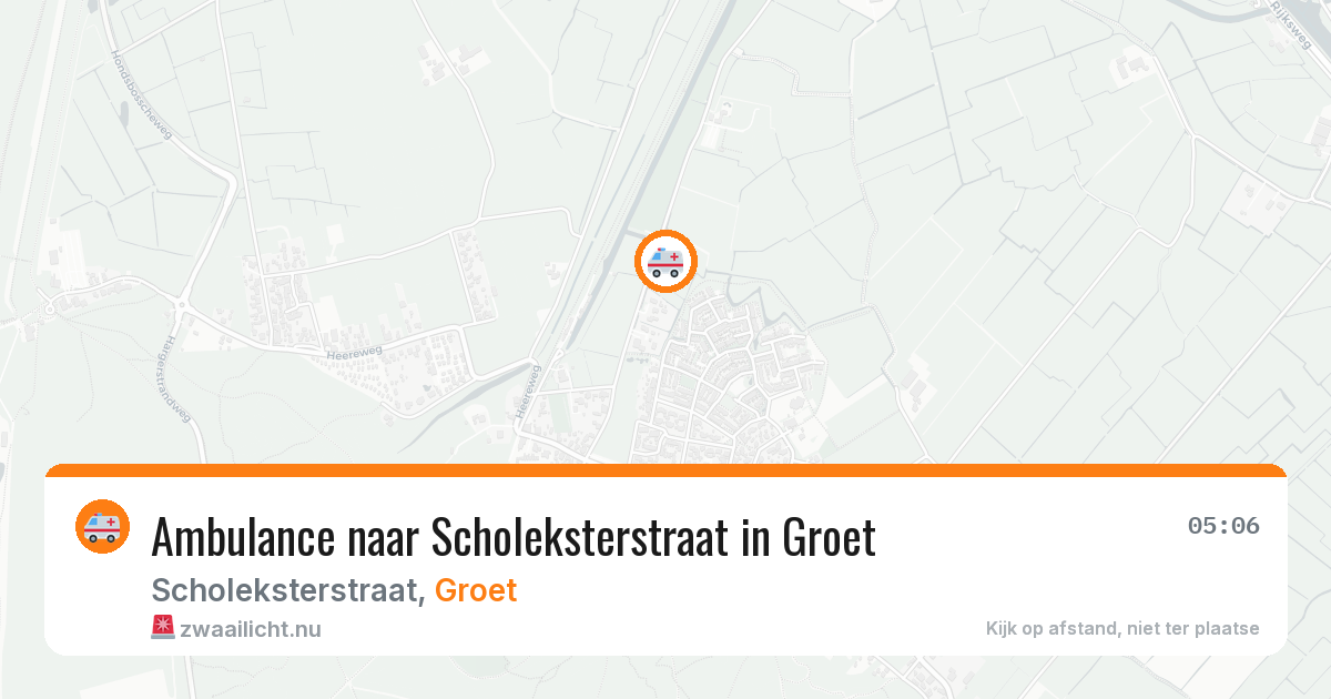 Ambulance naar Scholeksterstraat in Groet — 27 mei 2026