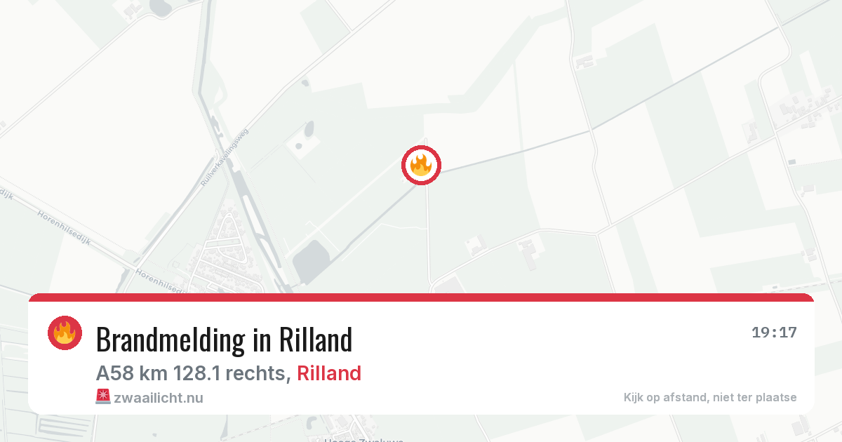 Brandmelding in Rilland — 30 jan 2026