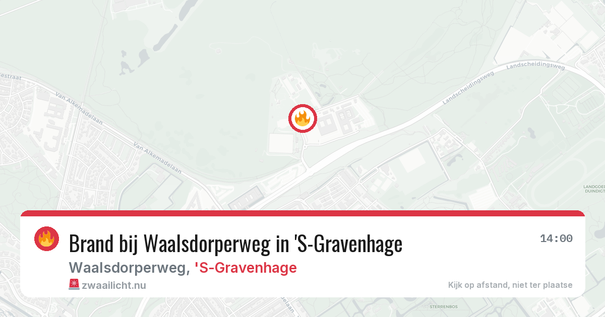 Brand bij Waalsdorperweg in 'S-Gravenhage — 26 feb 2026