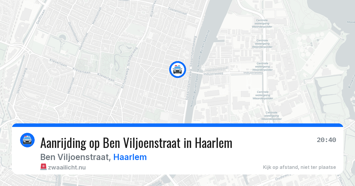 Aanrijding op Ben Viljoenstraat in Haarlem — 25 mei 2026