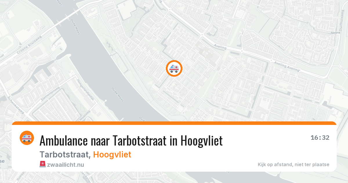 Ambulance naar Tarbotstraat in Hoogvliet — 14 jul 2026