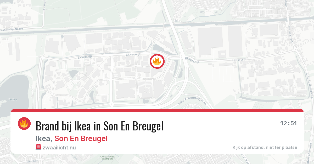 Brand bij Ikea in Son En Breugel — 29 mei 2026