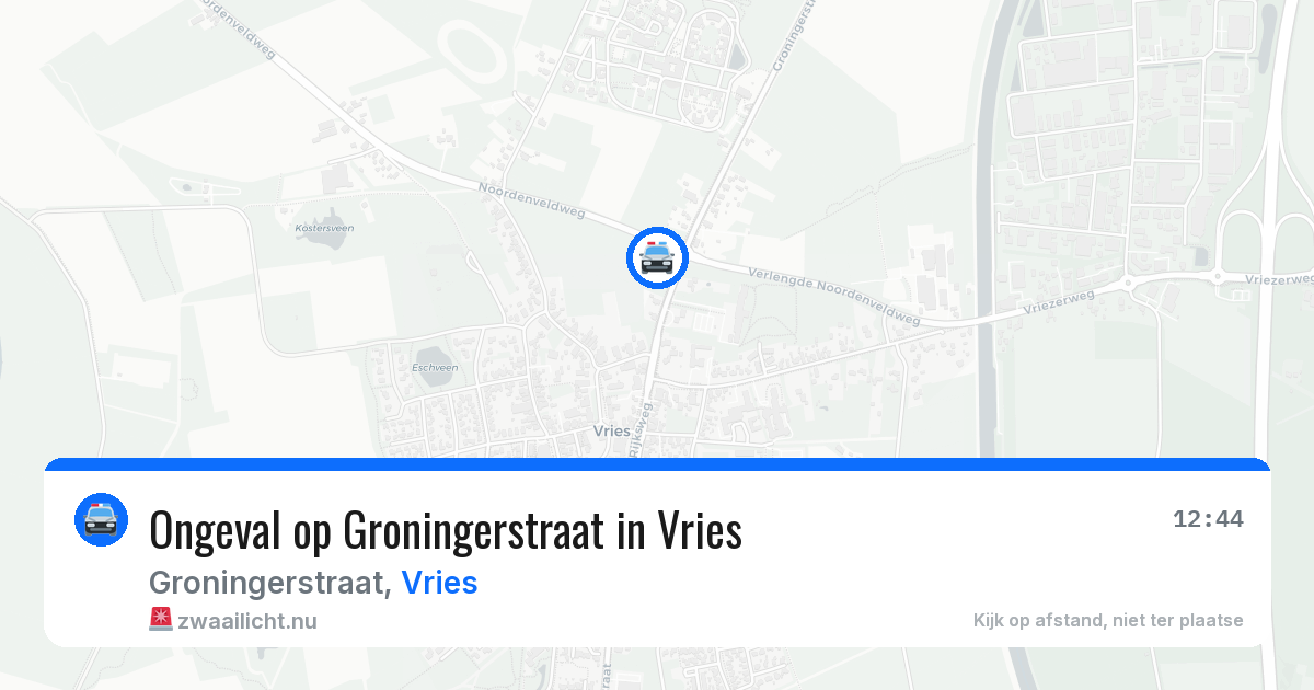 Ongeval op Groningerstraat in Vries — 27 mei 2026