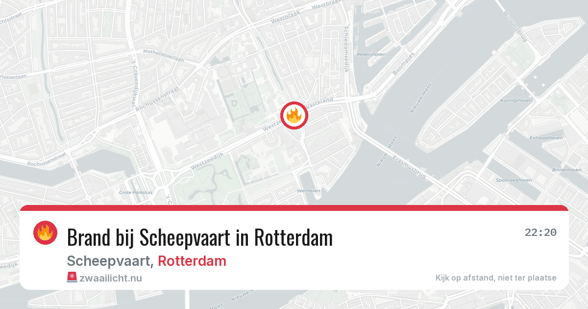 Brand bij Scheepvaart in Rotterdam — 22 apr 2026