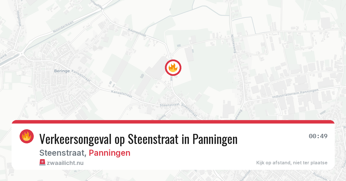 Verkeersongeval op Steenstraat in Panningen — 21 jul 2026